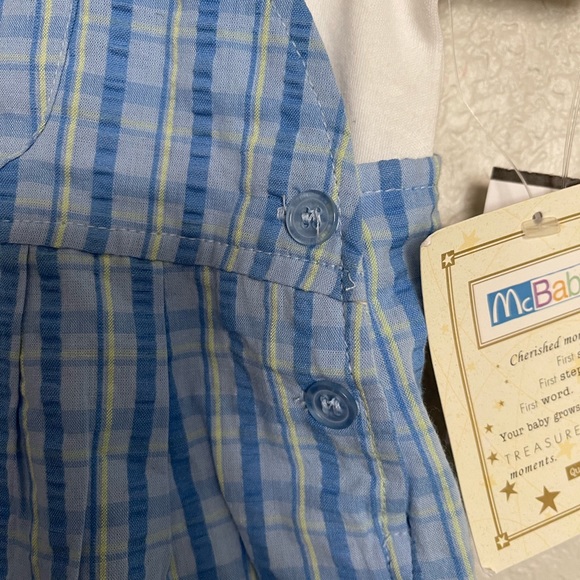 VTG McBaby Plaid Shortall Set - Picture 6 of 6
